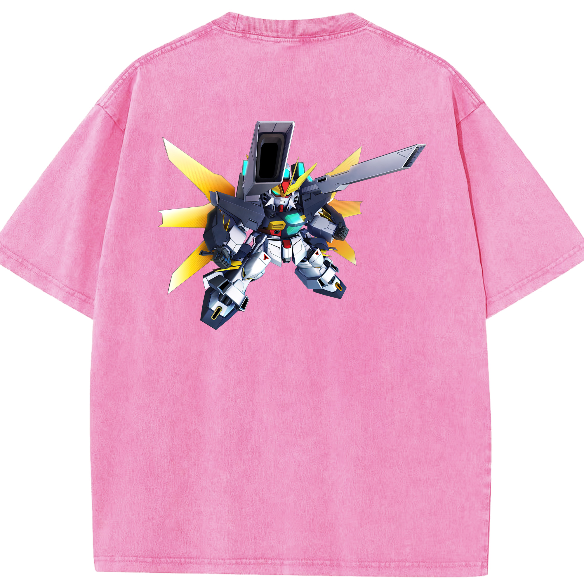 （画像用） 機動戦士ガンダム Mobile Suit Gundam 綿100% ヴィンテージ風 半袖Tシャツ（背面プリント）